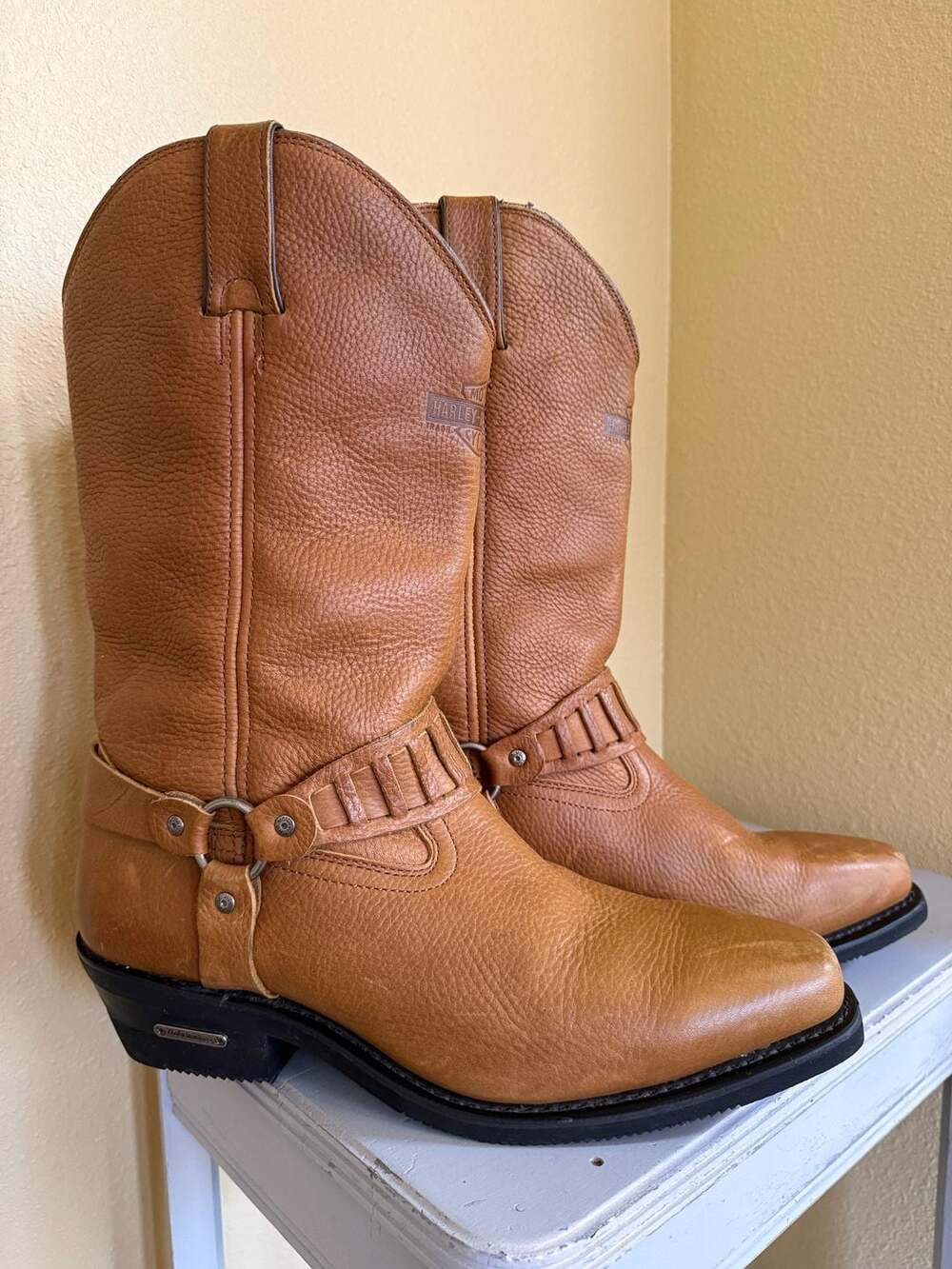 Harley Davidson Size 12 Men’s Pecos Motorcycle Western Cowboy Boots - Snip Toe